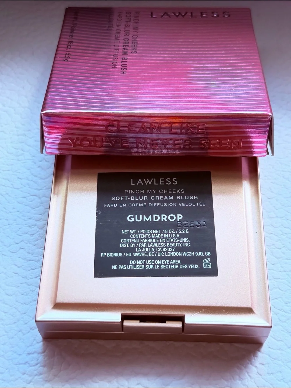 LAWLESS Pinch My Cheeks Soft-Blur Cream Blush – Gumdrop –